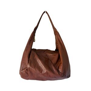 Mark by Marc Jacobs Patchwork Leather Hobo Tote Shoulder Bag Brown